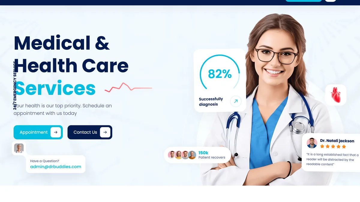 DrBuddies template preview