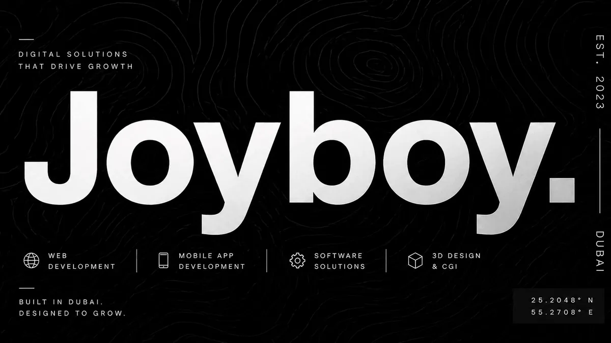 Joyboy Studio landing page