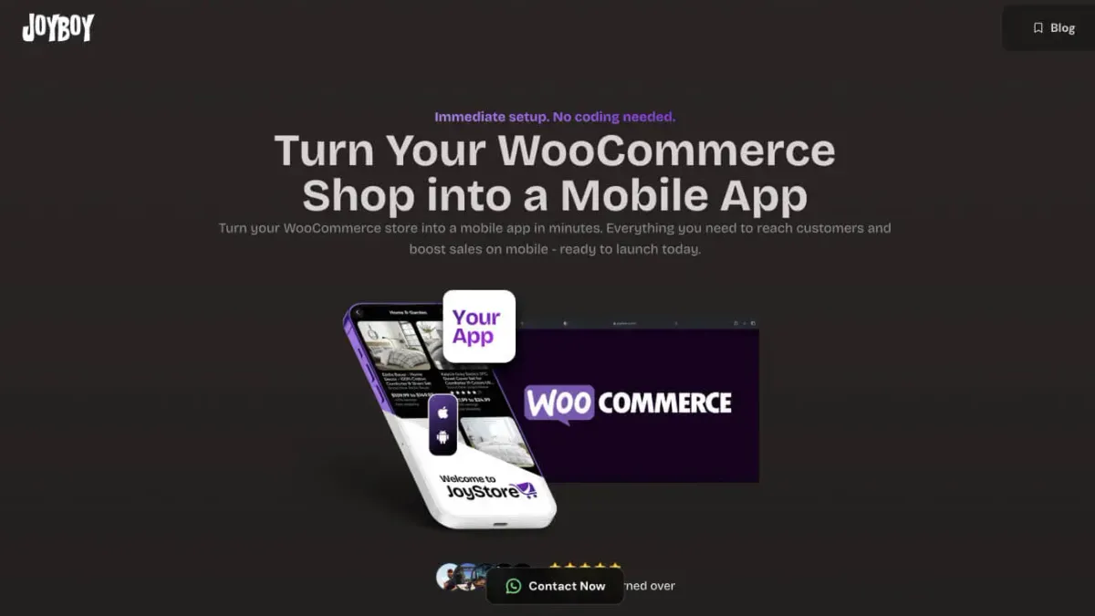 JoyStore mobile app interface