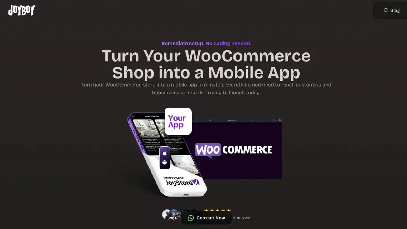 JoyStore mobile app interface
