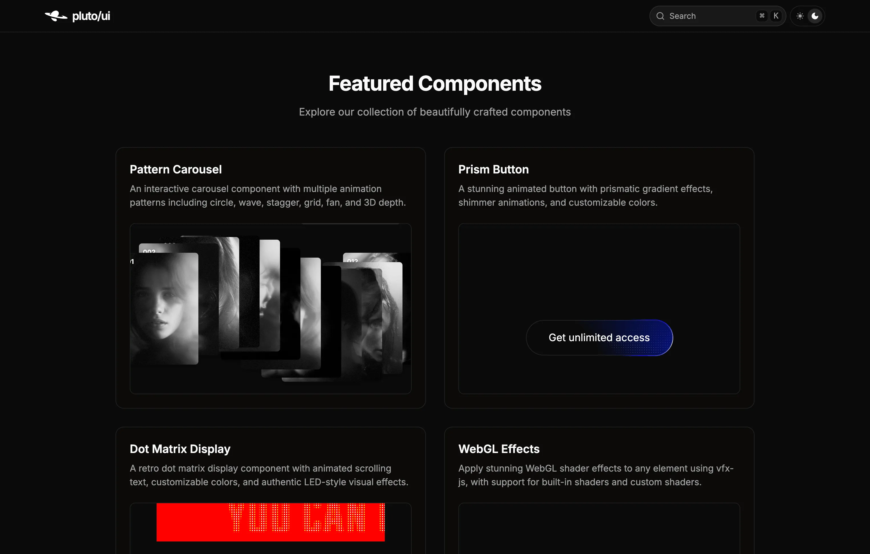 Pluto UI documentation