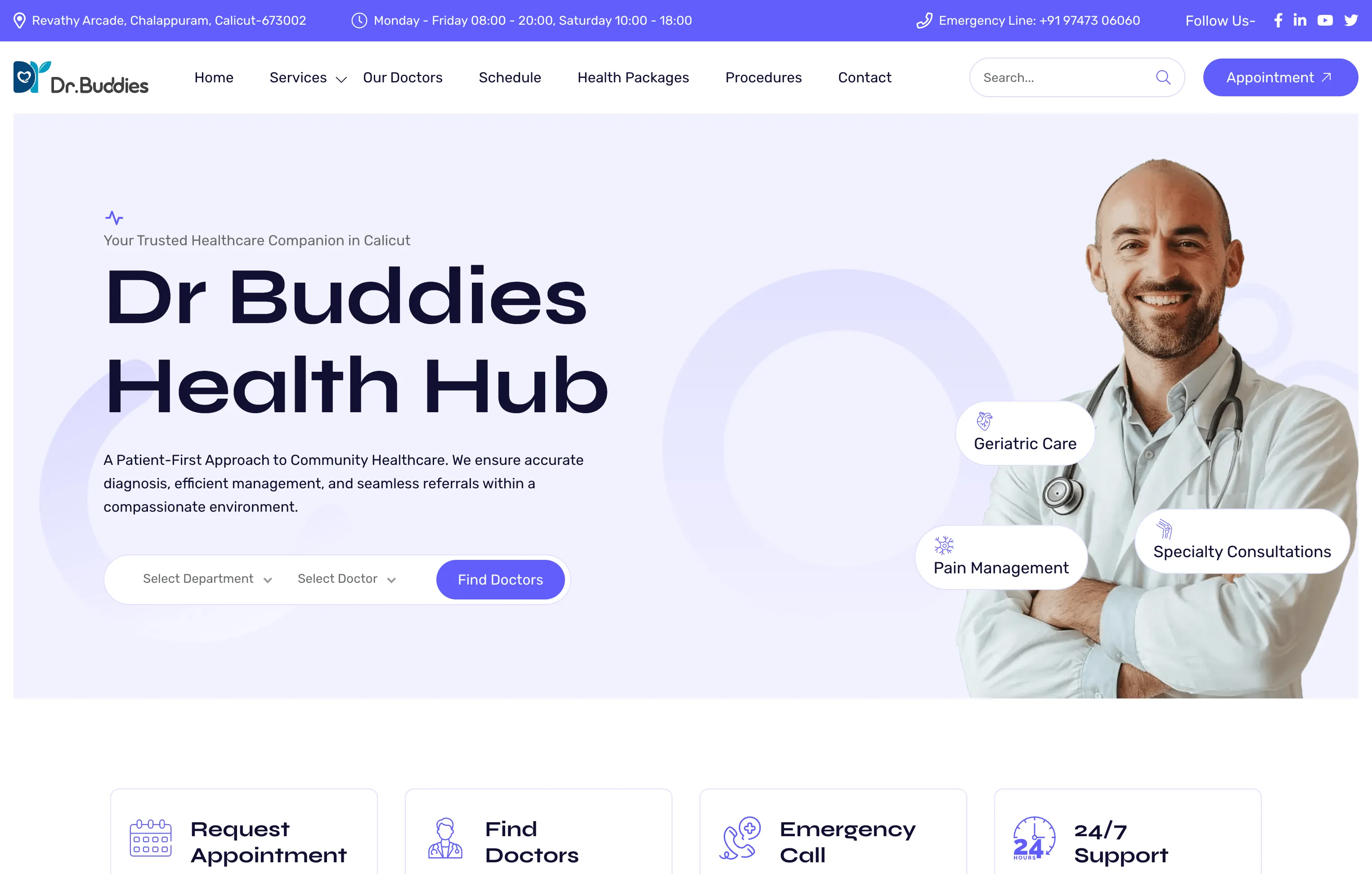 Dr Buddies Hub homepage