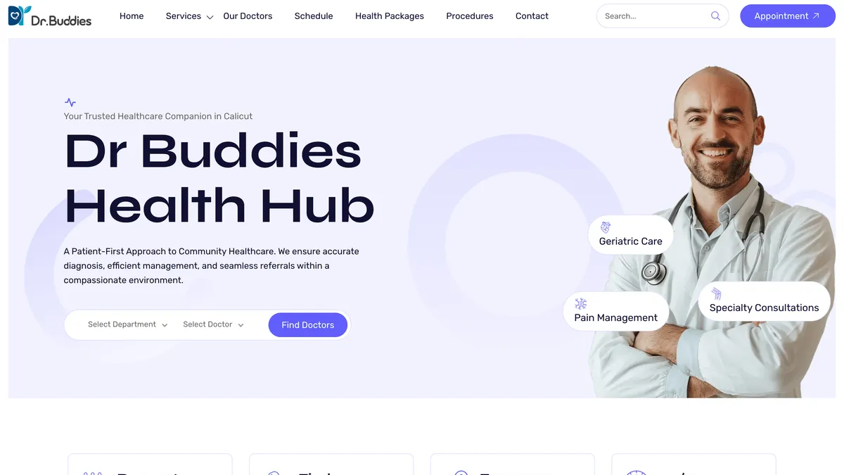 Dr Buddies Hub homepage